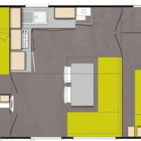 Campsite Mobil-home Confortable Avec Terrasse A - Api-1-52-286 *
